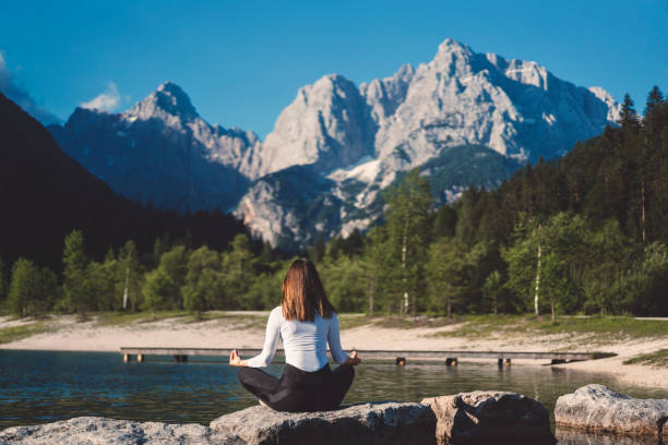 istock Woman in a zen state 1010924372