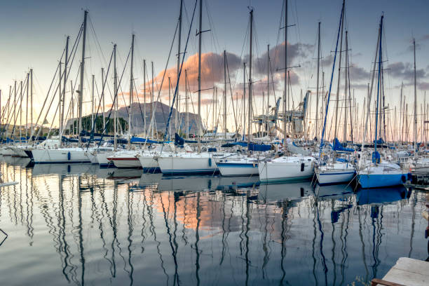 istock Port of Palermo at dusk 1010931306