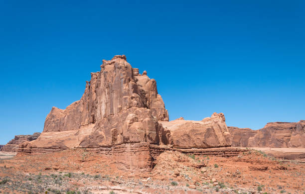 istock Stone cliffs in the Arches National Park. Desert Southwest USA 1010956528