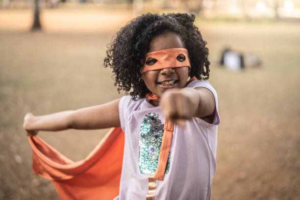 istock Super Hero Little Cute Girl 1010964090