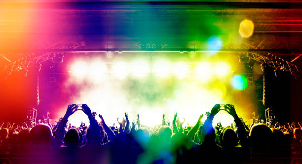 istock Concert crowd in front of a live stage 1010967270
