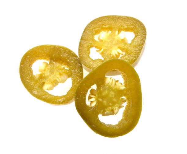 istock Three Slices of preserved Jalapeno pepper 1010972100