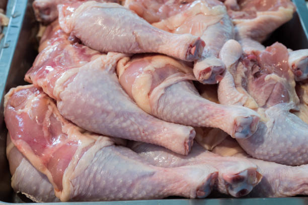 istock Fresh chicken on display in a meat market 1010983808