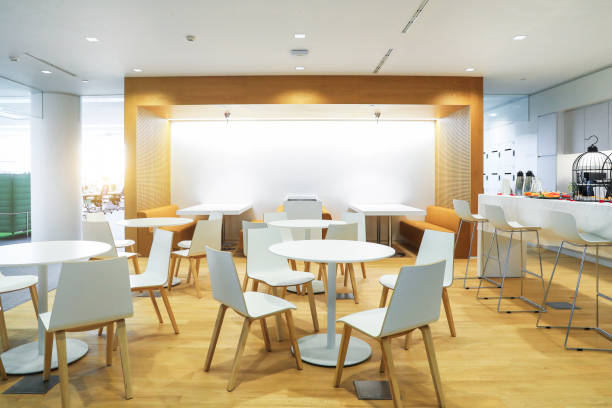 istock Office cafeteria staff canteen interior 1011006102