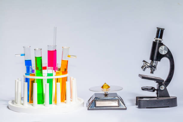 istock Experiment with chemicals to make diamonds look expensive 1011025284