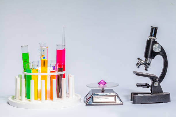 istock Experiment with chemicals to make diamonds look expensive 1011025286