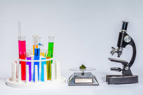 Experiment with chemicals to make diamonds look expensive