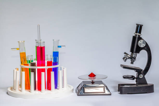 istock Experiment with chemicals to make diamonds look expensive 1011025296