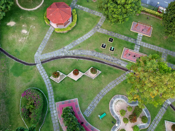 istock aerial of an empty playground 1011033188