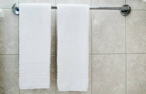 istock Towel hanging in restroom 1011041430