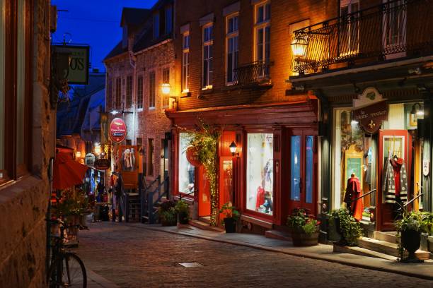 istock The blue hour in Quebec city 1011052424