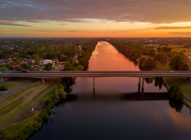 istock Sunrise views overlooking Nepean River and its major bridge crossing 1011055158