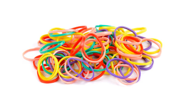 istock Rubber band colors on a white background 1011073672