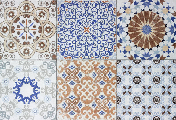 istock Colorful vintage ceramic tiles wall decoration 1011073978