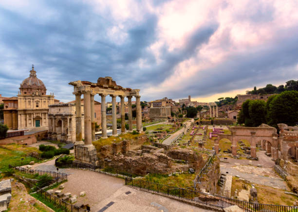 istock Roman forum on a cloudy day 1011082484