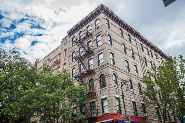 Friends Building New York City, United States of America - July 26, 2018. This iconic building in Greenwich Village was used in the popular Friends TV series. television show stock pictures, royalty-free photos & images