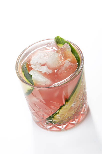 istock Garden Pears - Alcohol Cocktail with Pear, Berries and Cucumber 1011104908