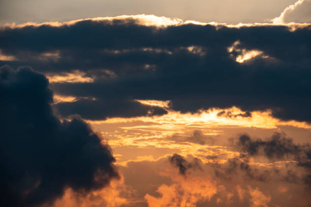 air movements at the sky in cloudy weather