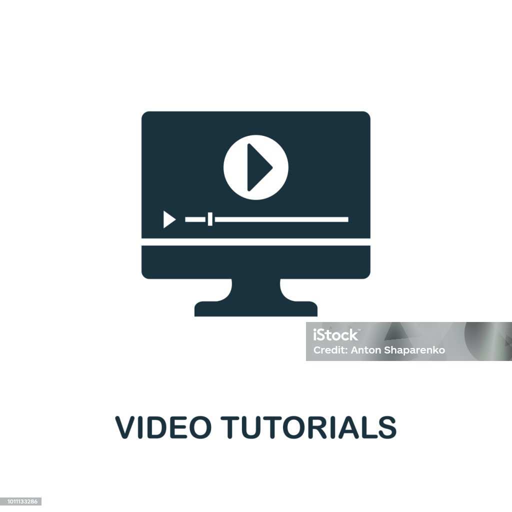 Video Tutorialscreativesymbol Einfaches Element Abbildung Video ...