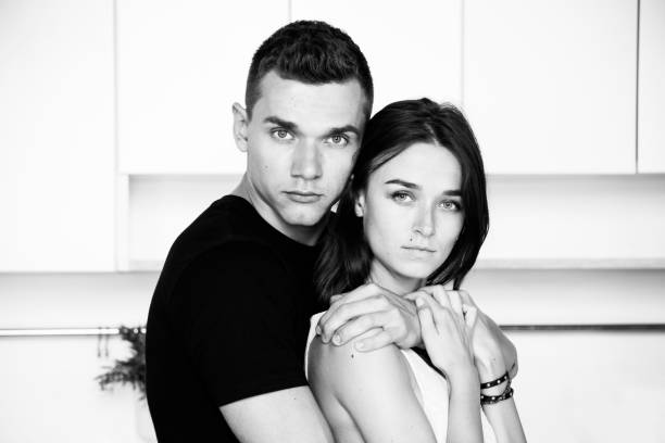 istock cute woman and man hugging 1011138102