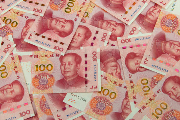 istock Yuan notes from China's currency. Chinese currency as background. 1011155404