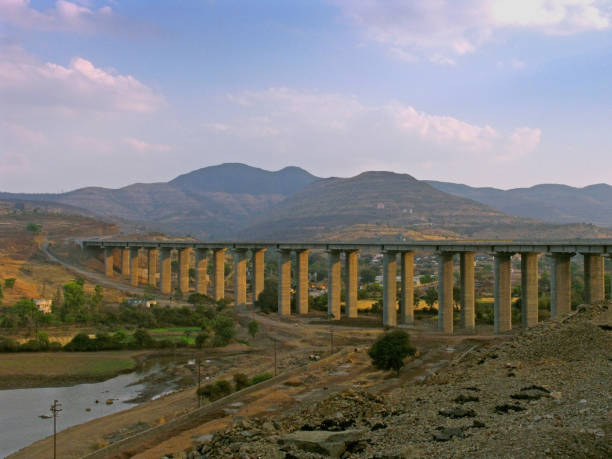 istock Very tall bridge, Valley Bridge on Mumbai-Banglore Highway 1011158590