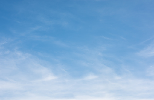 Blue sky with partly cloud.