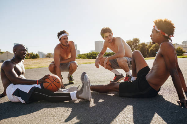 istock Men relaxing during a basketball game 1011176804