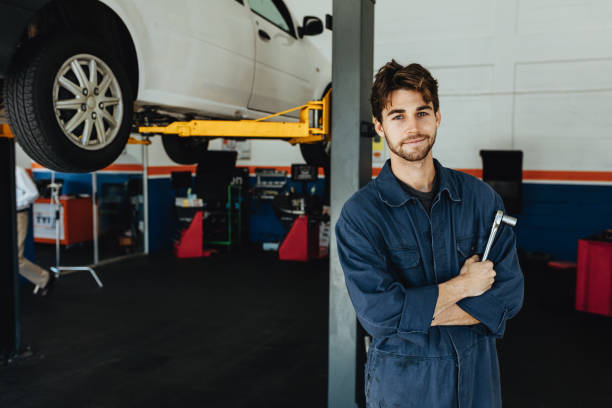 istock Mechanic in automobile service station 1011182466