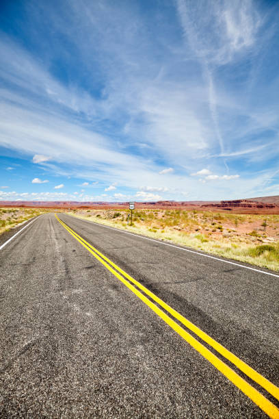 istock Scenic deserted road, travel concept. 1011190268