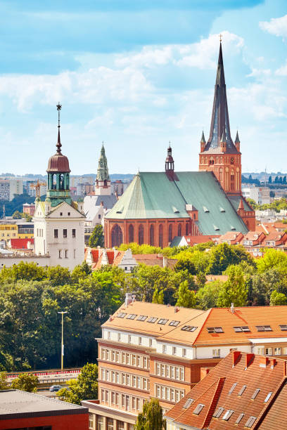 istock Szczecin cityscape on a sunny day, Poland. 1011190498