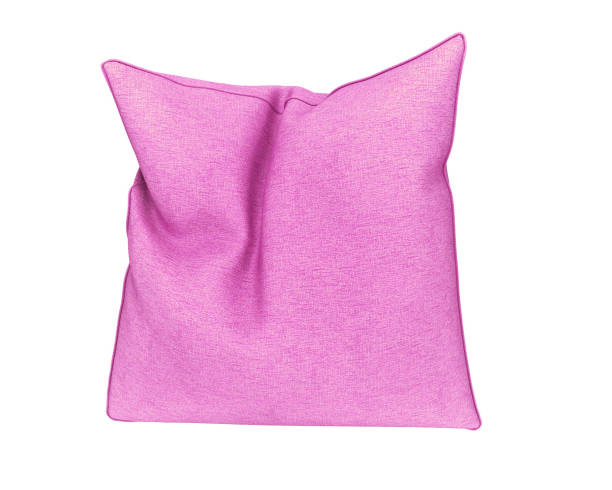 ピンク色の枕 - pillow cushion isolated bedding ストックフォトと画像