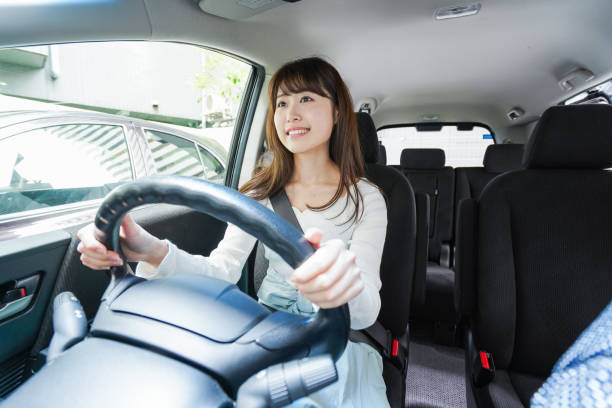 istock Young woman driving a car 1011216890