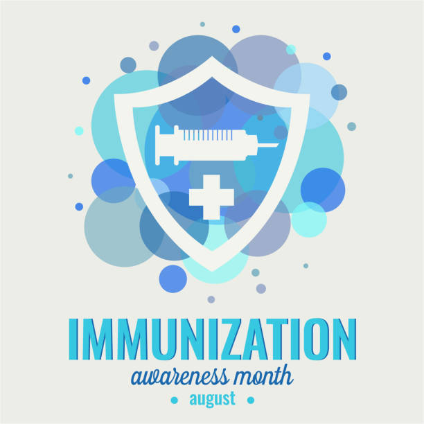Immunization vector art illustration