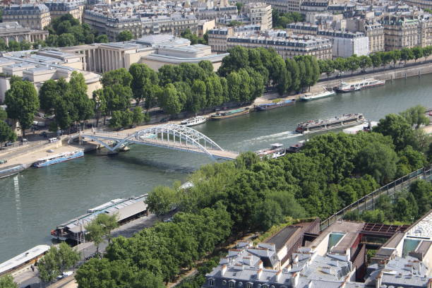 istock Amazing View from the Eiffel Tower in Paris, France 1011228104