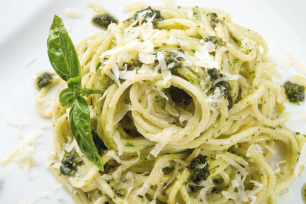 istock Pasta with Pesto alla genovese 1011236330