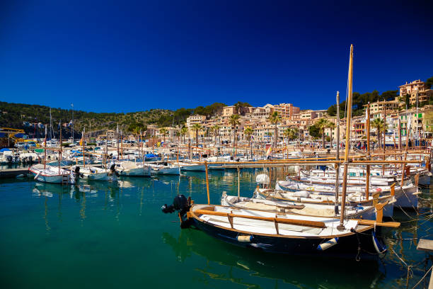 istock boats and yachts in Port de Soller 1011238978