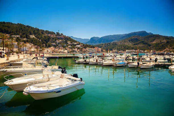 istock boats in Port de Soller 1011238998