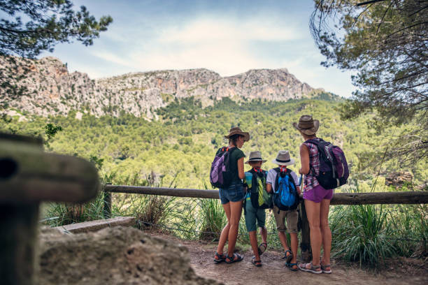 istock Family hiking in Spanish mountains 1011242400