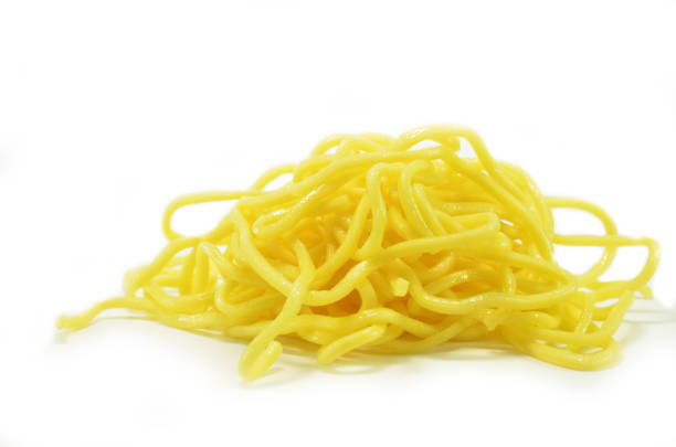 istock Yellow noodles isolated 1011245906