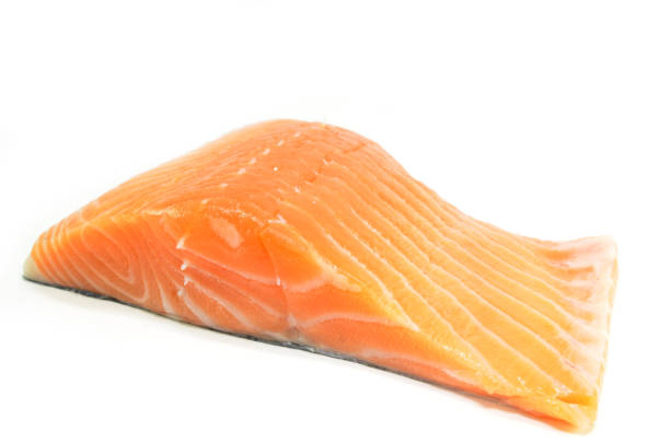 istock Fresh salmon fillet isolated 1011250134