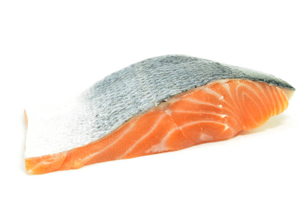 istock Fresh salmon fillet isolated 1011250264
