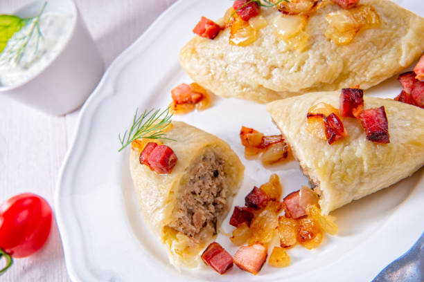 istock Rustic Cepelinai, a specialty Lithuanian and Polish cuisine. 1011259508