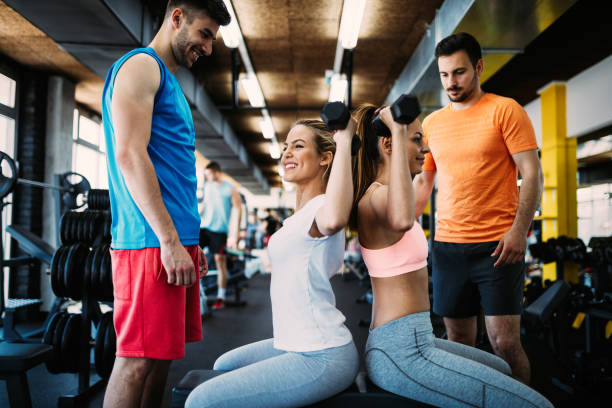 istock Working out in fitness center 1011267984