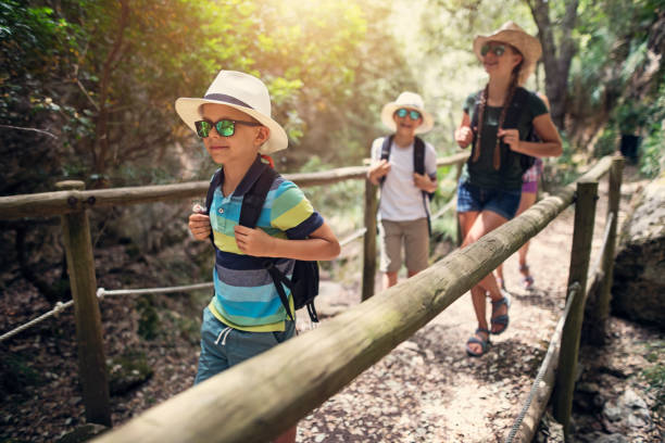 istock Family hiking in Spanish mountains 1011270472