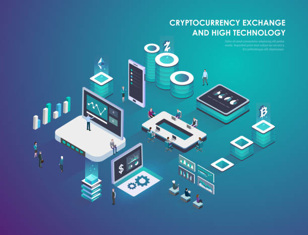 cyfrowa platforma biznesowa - data center the media finance stock illustrations