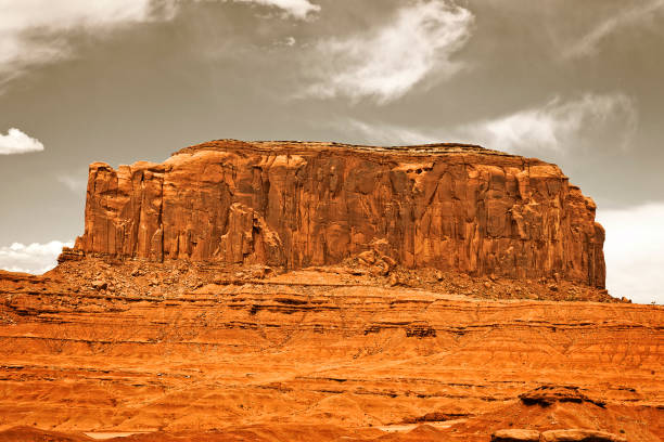 Picturesque ancient rocks in the Valley of Monuments.