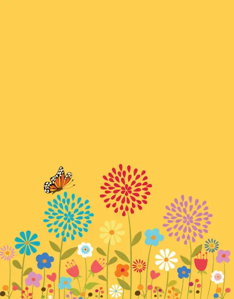 Vector illustration of Floral background .