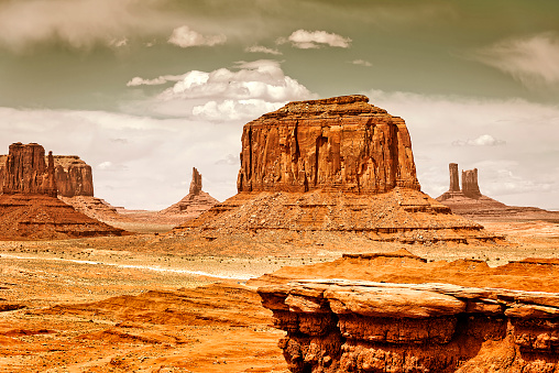 A popular lookout point in Monument Valley is named in his honor as 