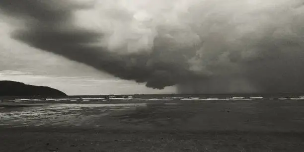 Storm at the beach